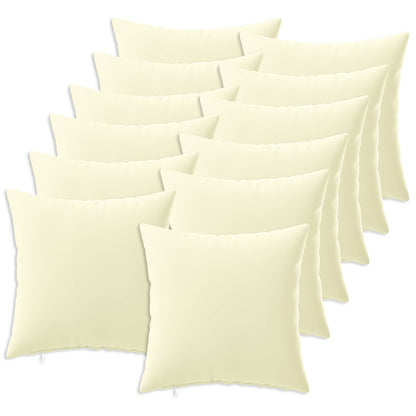 Cream Cushion Set 12 Pieces 40x40cm