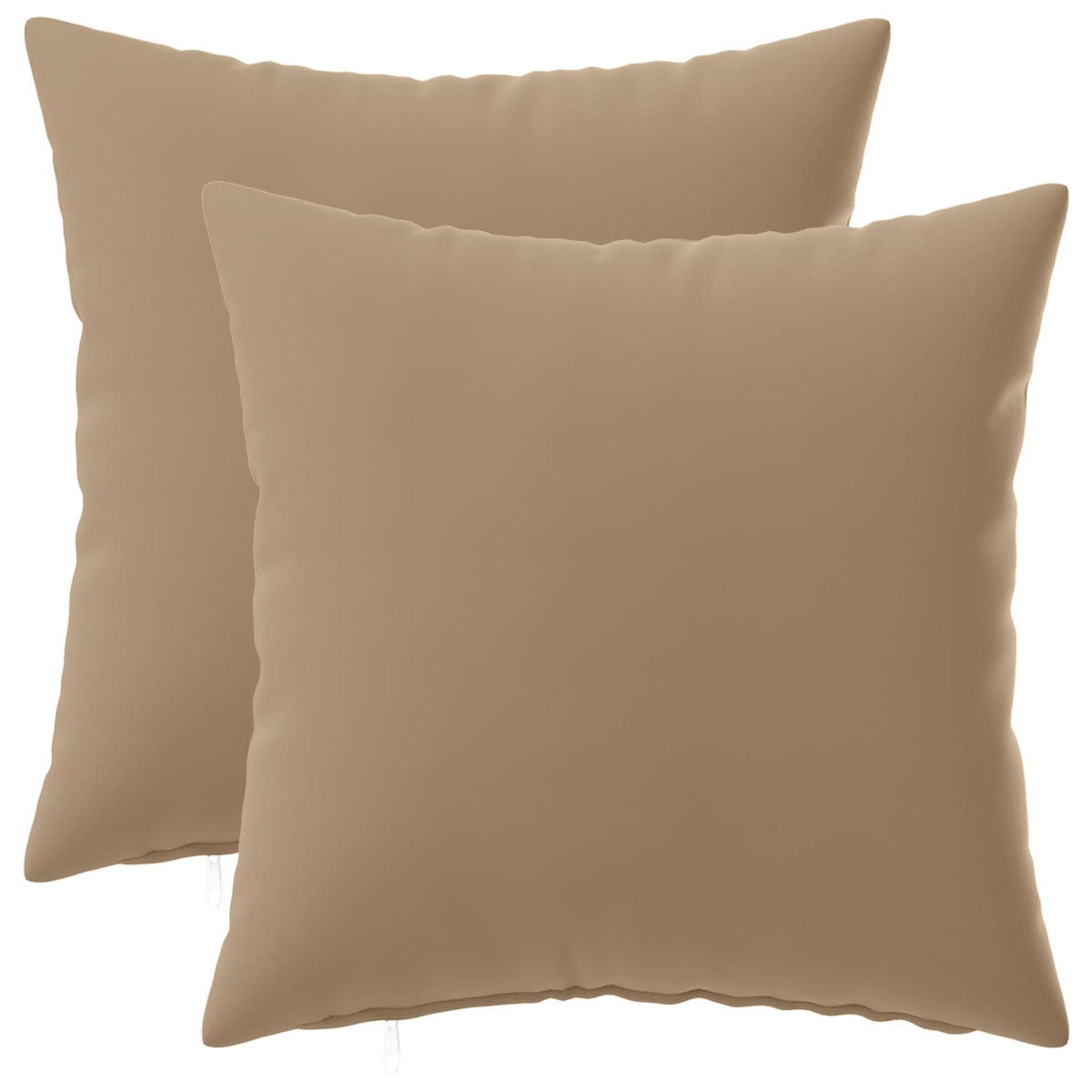 Taupe Cushion Set 2pcs 40x40cm