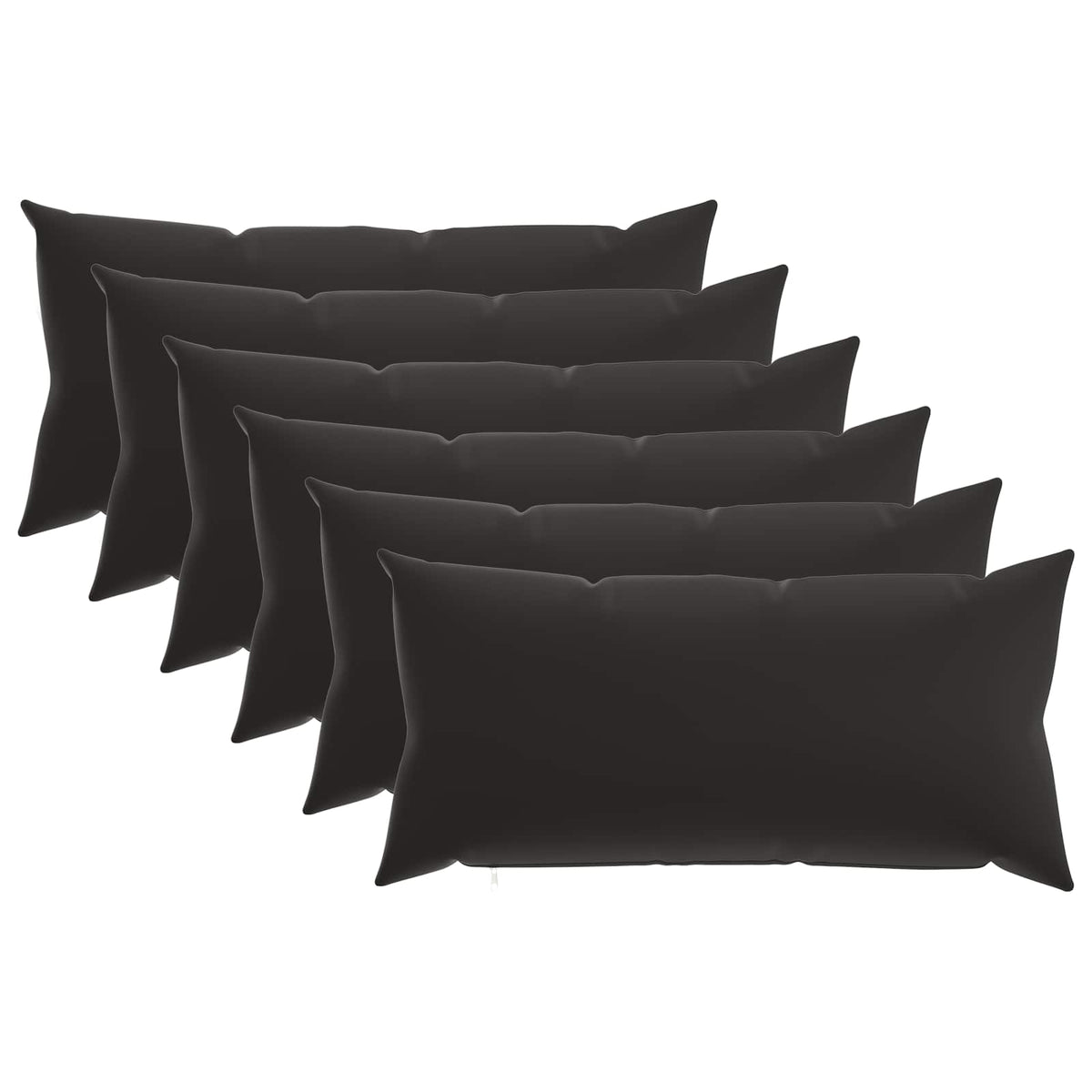 Outdoor Cushion Black Polyester 40x80cm
