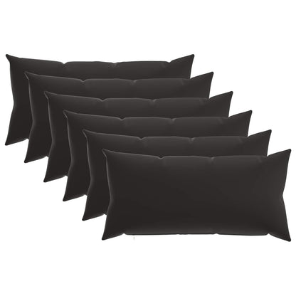 Outdoor Cushion Black Polyester 40x80cm