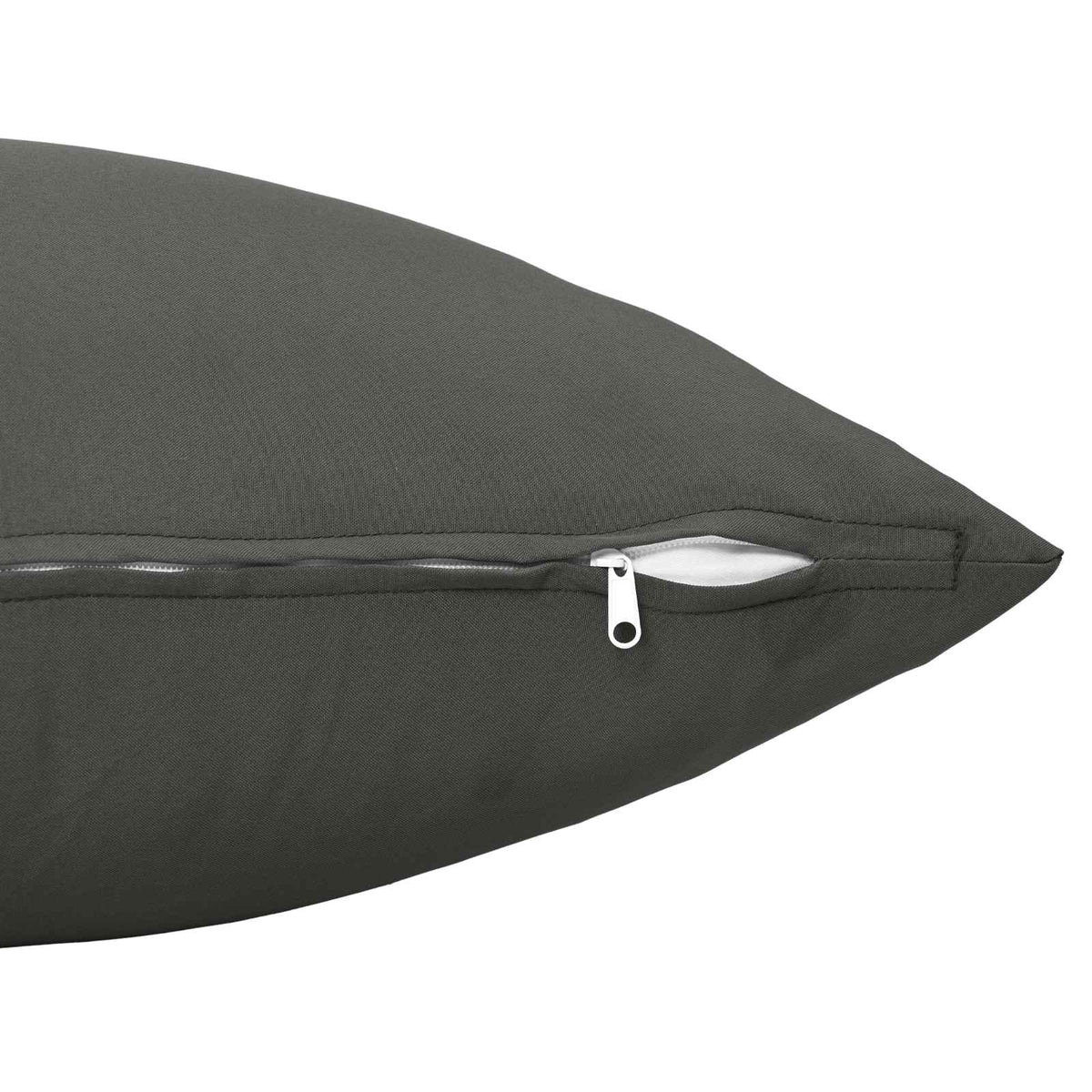 Outdoor Cushion Anthracite Polyester Set 40x145cm