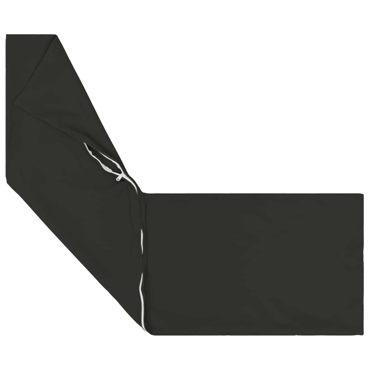 Outdoor Cushion Black Polyester 40x145cm