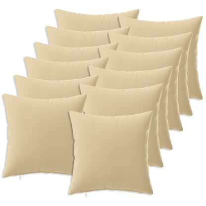 Outdoor Cushion Beige Polyester 45x45cm