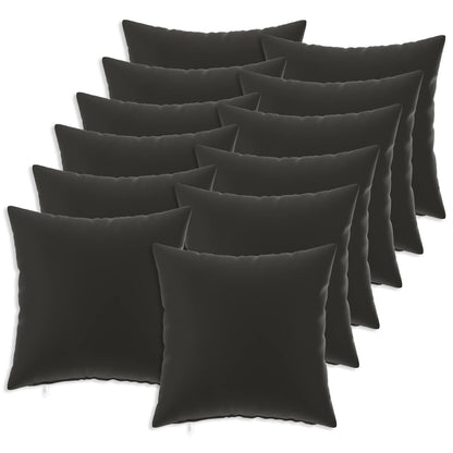 Outdoor Cushion Black Polyester 45x45cm