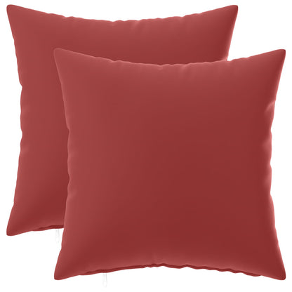 Red Outdoor Cushion Set 50x50cm