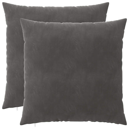 Velvet Cushion Dark Grey 60x60cm