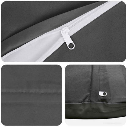 Outdoor Cushion Anthracite Polyester Set