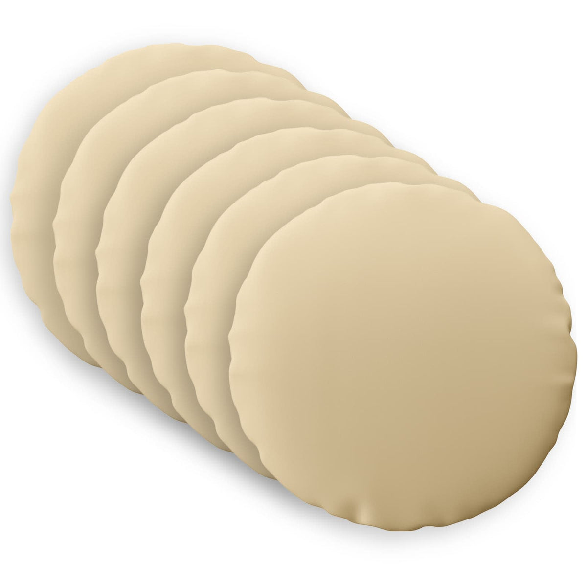 Beige Polyester Cushion Set 6pcs