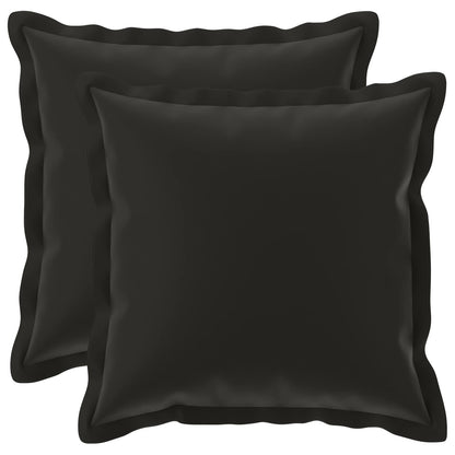 Outdoor Cushion Black Polyester 40x40cm