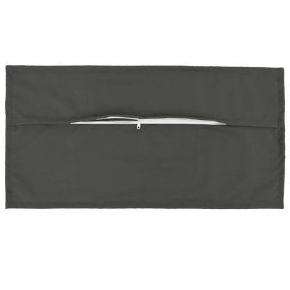 Outdoor Cushion Anthracite Polyester 40x80cm