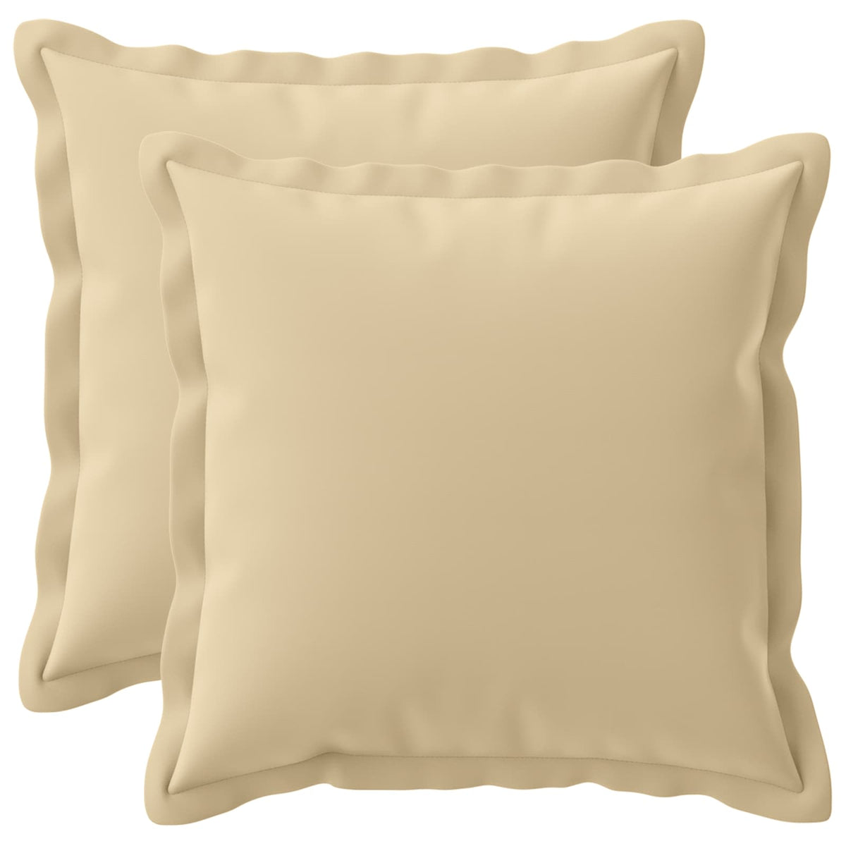 Beige Cushion Set 2pcs 45x45cm