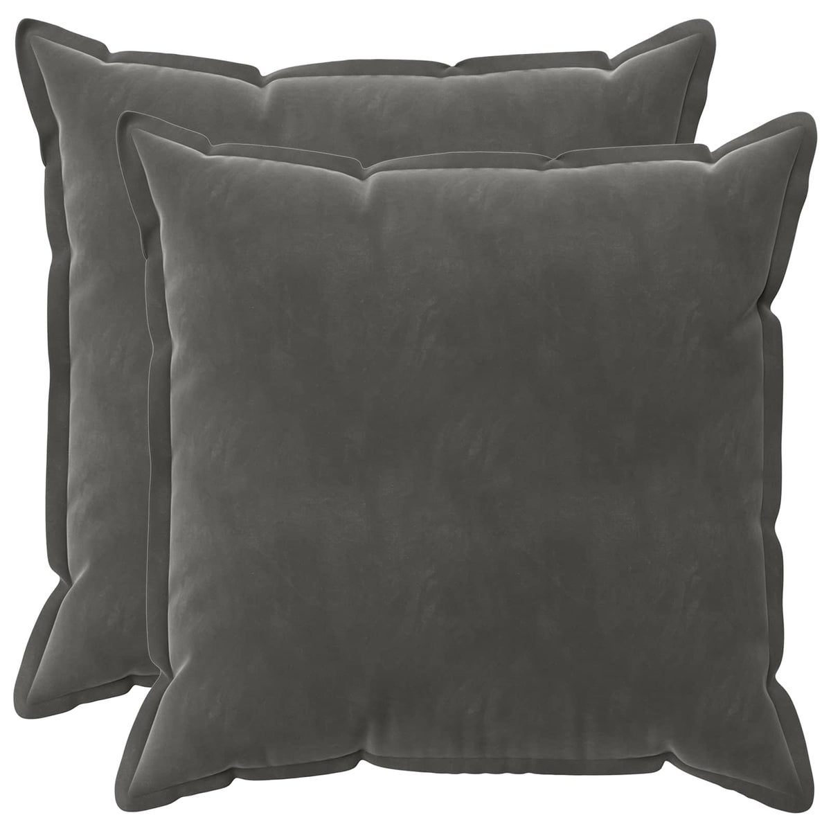 Velvet Cushion Dark Grey 55x55cm