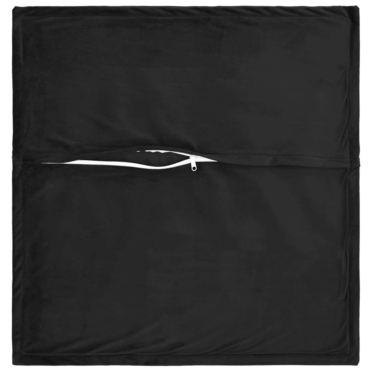 Velvet Cushion Black Square 60x60cm
