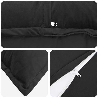 Velvet Cushion Black 65x65cm