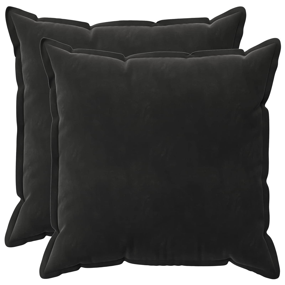 Velvet Cushion Black 65x65cm