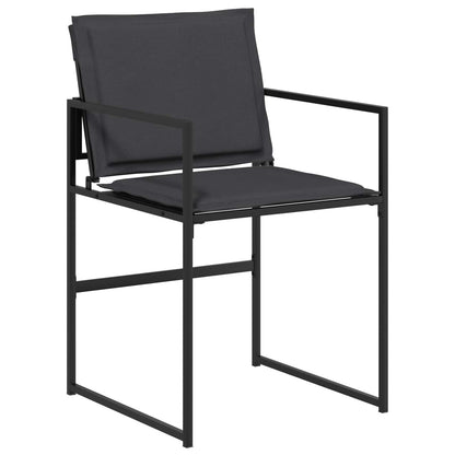 5-Piece Outdoor Dining Set Black Grey | HomeAndLiving