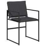 5-Piece Outdoor Dining Set Black Grey | HomeAndLiving