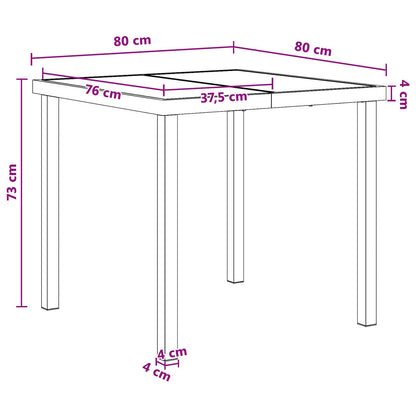5-Piece Outdoor Dining Set Black Grey | HomeAndLiving