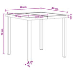 5-Piece Outdoor Dining Set Black Grey | HomeAndLiving