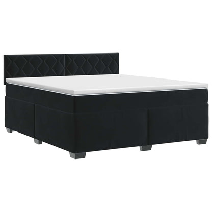 Black Velvet Bed Frame 190 cm x 139 cm x 88 cm
