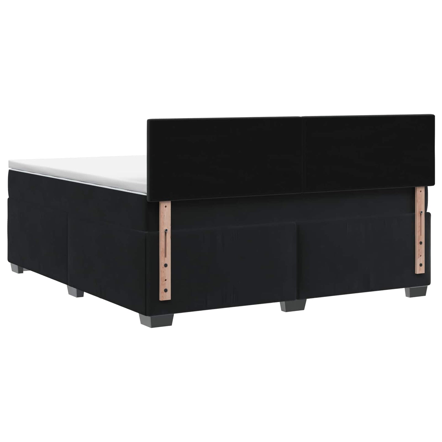 Black Velvet Bed Frame 190 cm x 139 cm x 88 cm