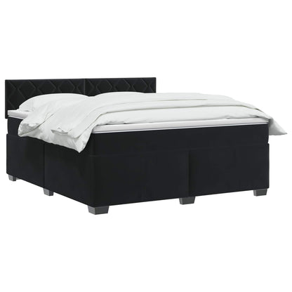 Black Velvet Bed Frame 190 cm x 139 cm x 88 cm