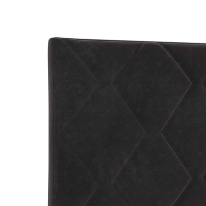 Ottoman Bed Black Velvet 193 cm x 144 cm x 88 cm