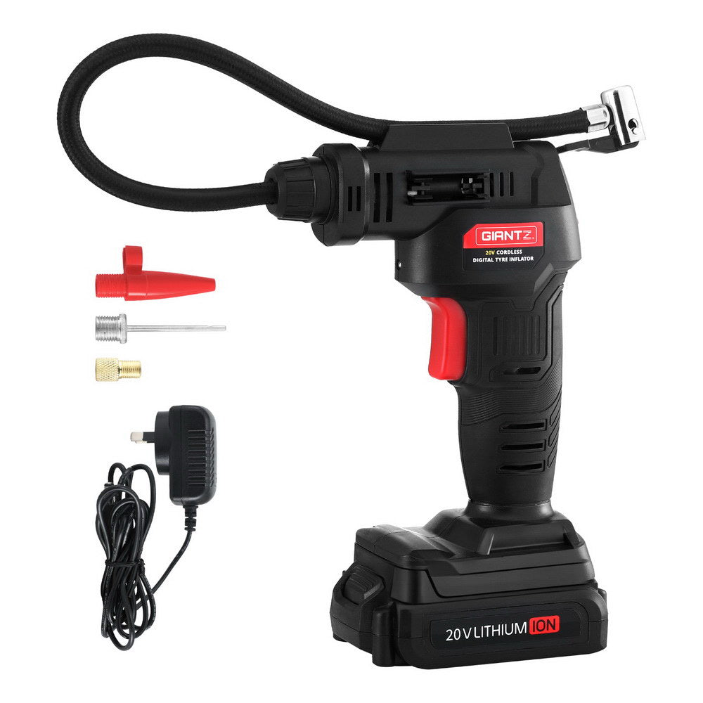 Portable 20V Tire Air Compressor 120PSI Fast Digital Display LED Light