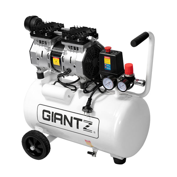 24L Air Compressor 40 L/min 115psi Oil-Free Electric Portable Inflator