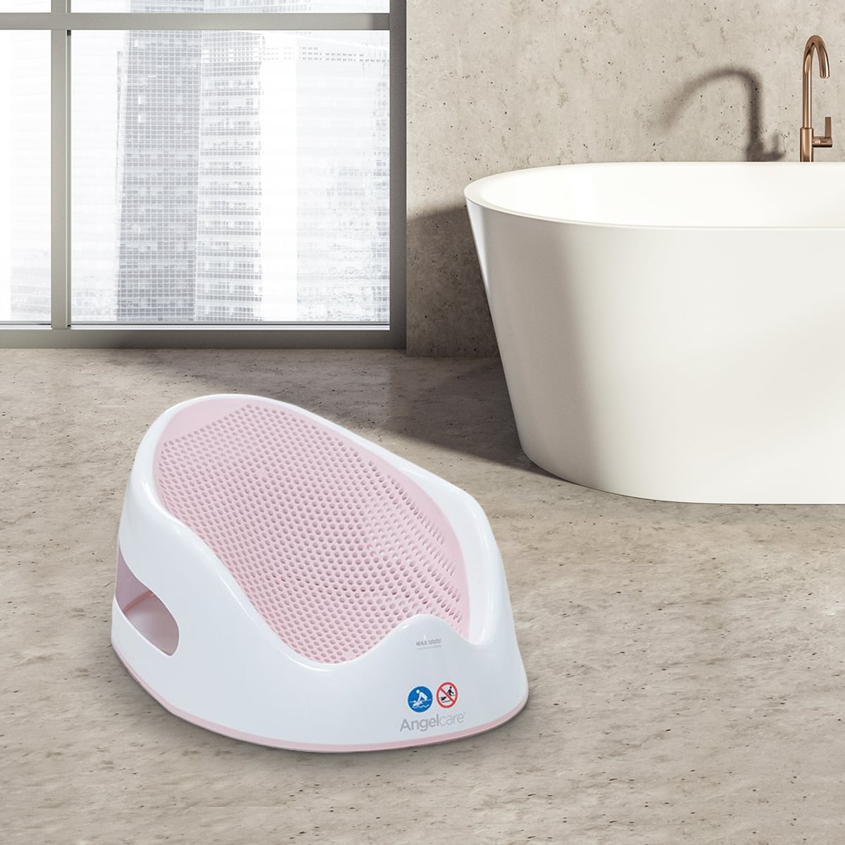 Angelcare AC581 Baby Bath Support Pink Infant Toddler Safety Bath Seat
