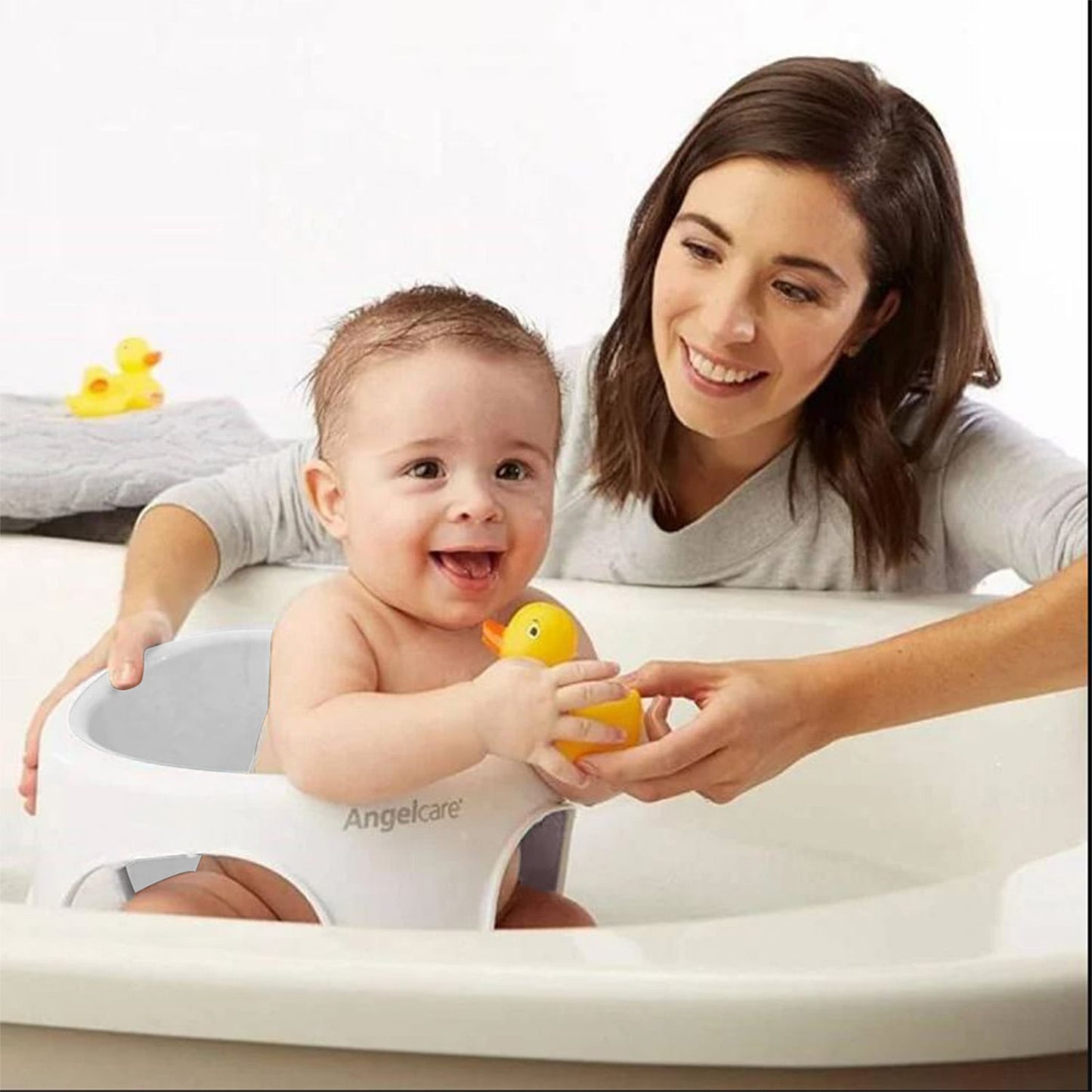 Baby Bath Soft Touch Seat Grey