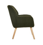 Armchair Lounge Sofa Chair Sherpa Fabric Accent Couch Green