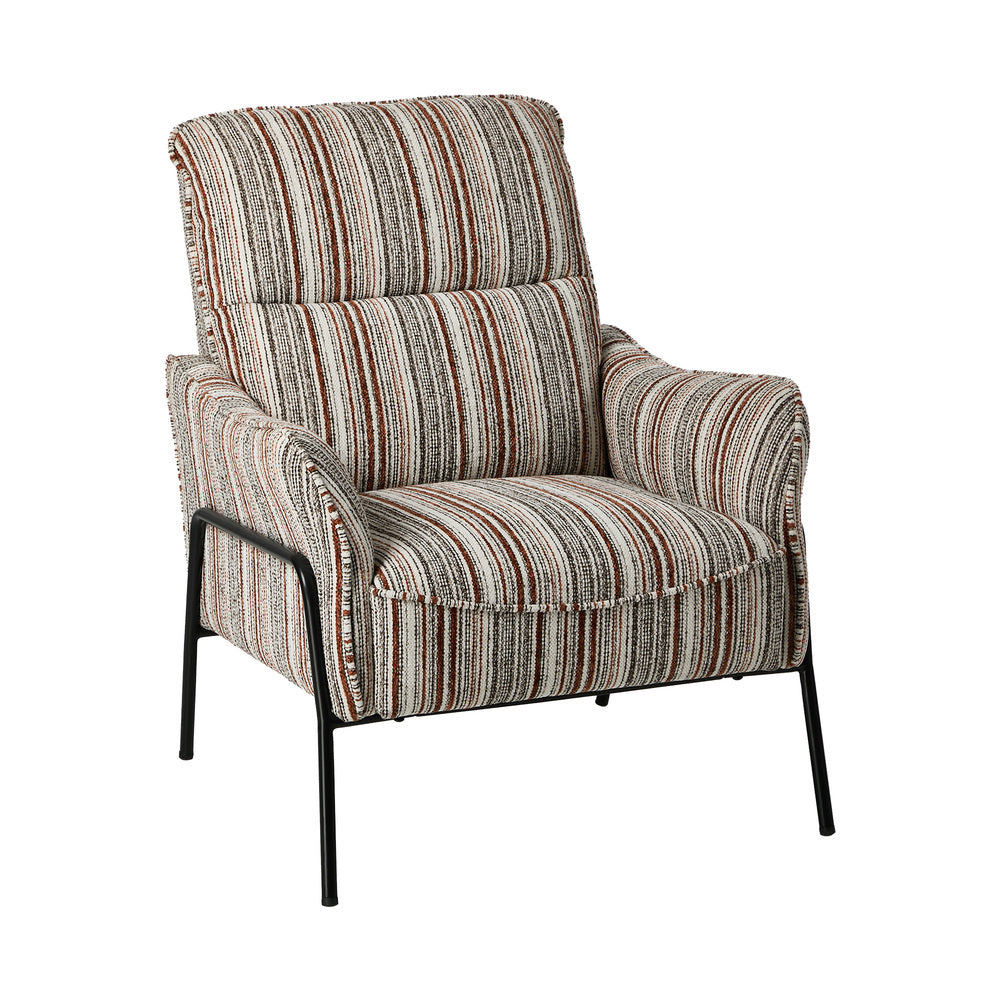 Modern Accent Armchair Lounge Collection High Back Velvet Fabric 86cm Grey Metal Legs - 4