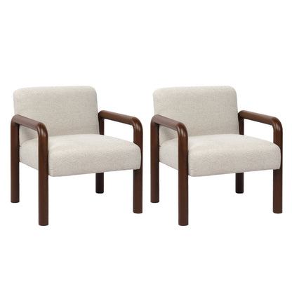 Accent Armchair Walnut 67x71x75cm