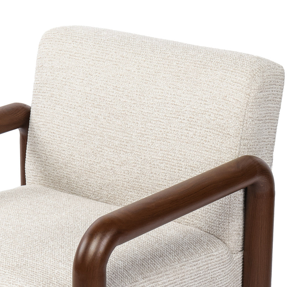 Accent Armchair Walnut 67x71x75cm