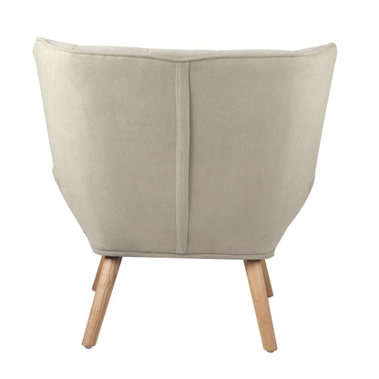 4x Armchair Sofa Lounge Sherpa Upholstered Tub White