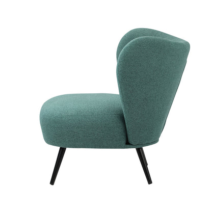 2x Rocking Armchair Nursing Sherpa Chairs with Cushions Grey/Green Set