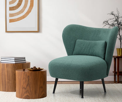 2x Rocking Armchair Nursing Sherpa Chairs with Cushions Grey/Green Set
