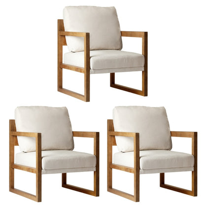 3x Armchair Lounge Sofa Chair Fabric Tub Couches