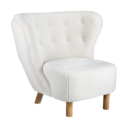 4x Armchair Highback Lounge Couches Sofa Sherpa White
