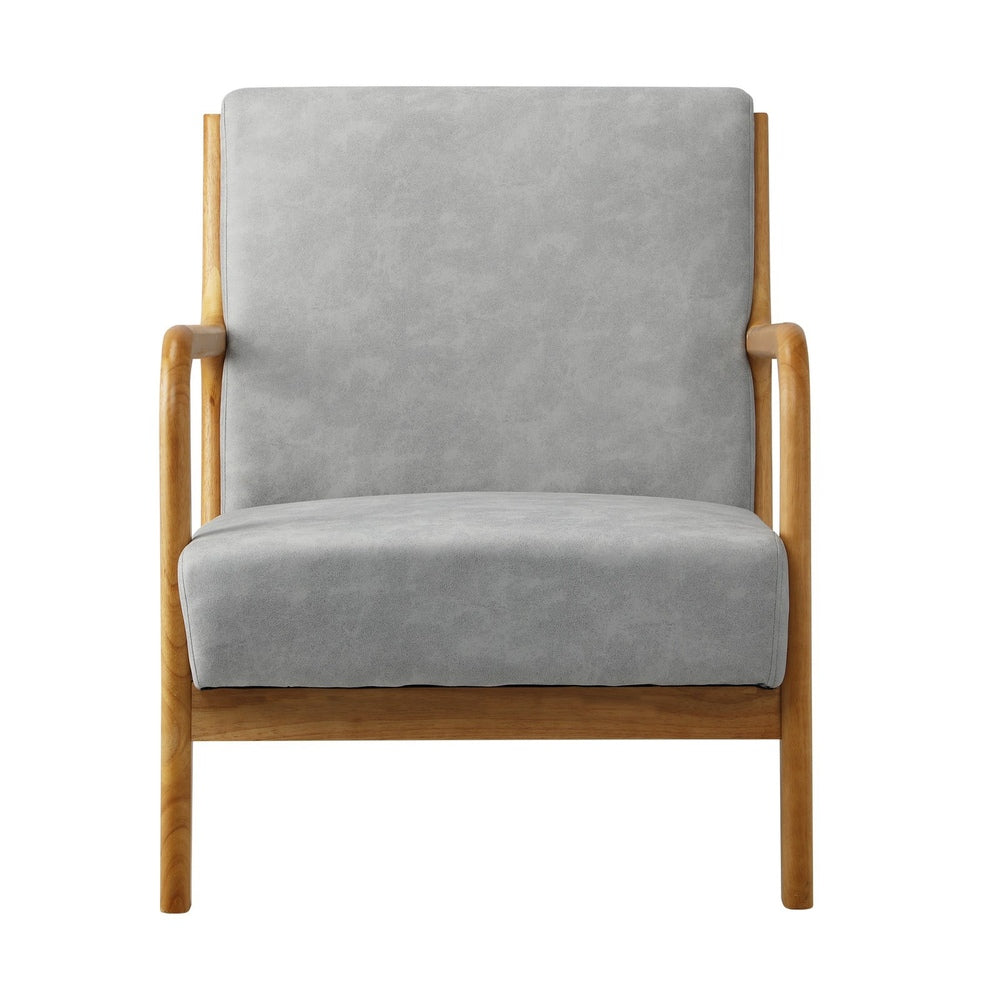 3PCS Armchair Lounge set 1/2 Seater 2 Pillows Fabric Grey