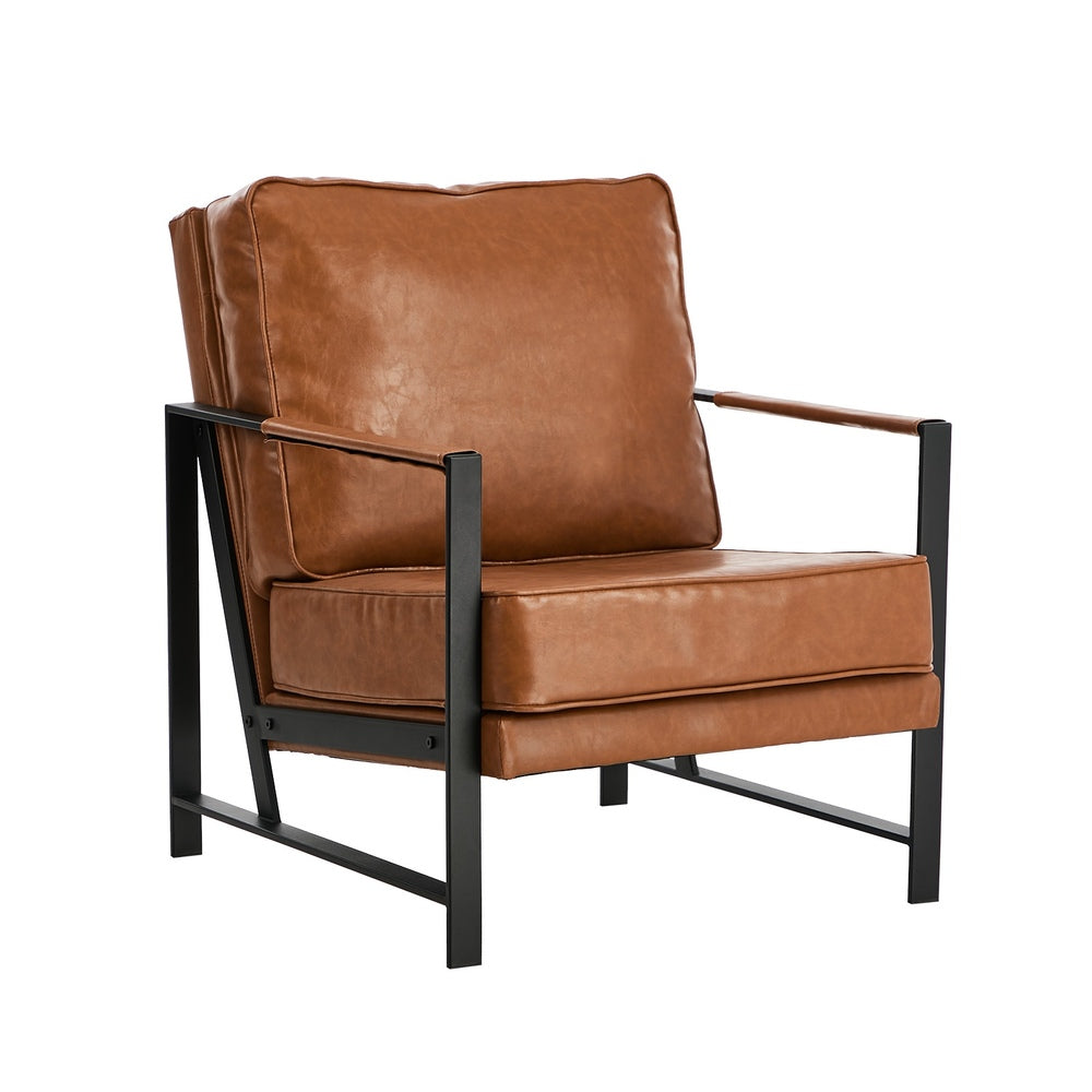 Lounge Armchair Sofa Chair Leather Accent Chair