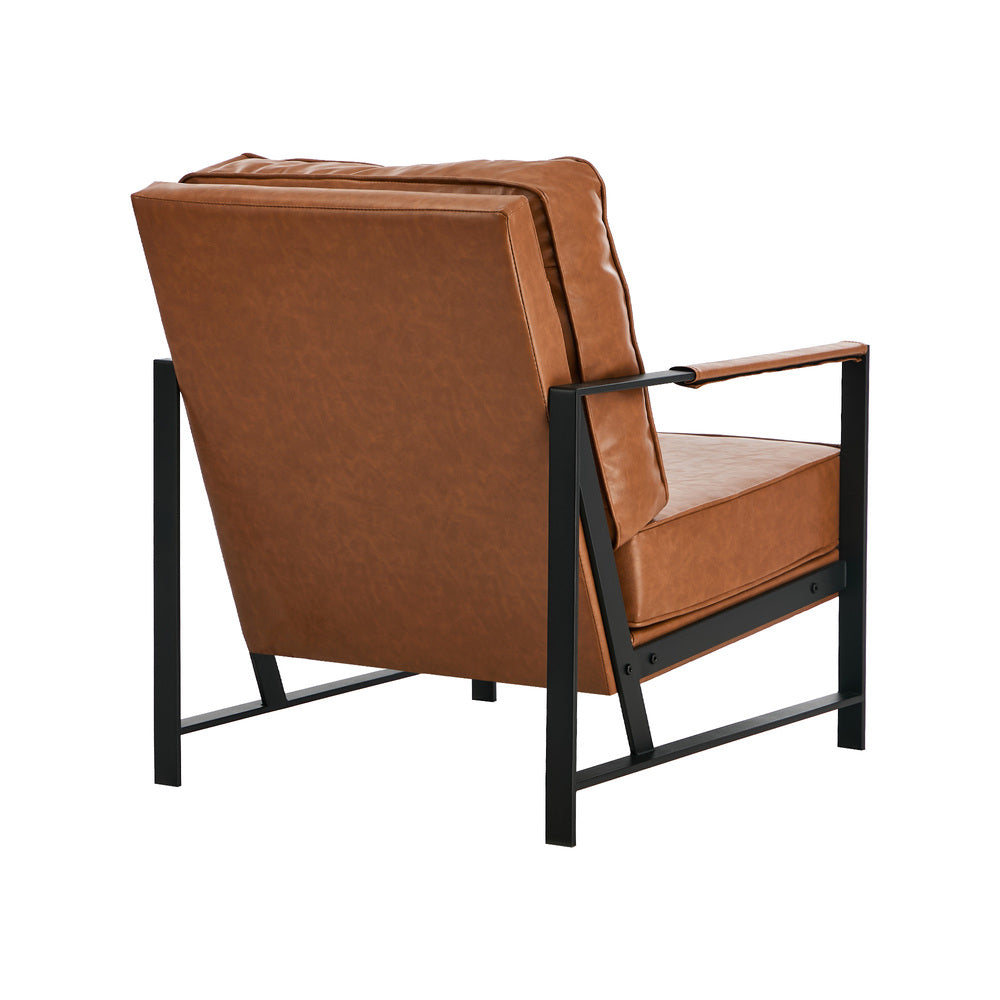 Lounge Armchair Sofa Chair Leather Accent Chair