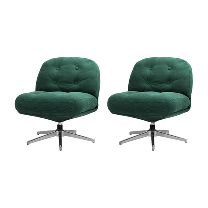 Swivel Accent Armchairs Green Set of 2 | HomeAndLiving