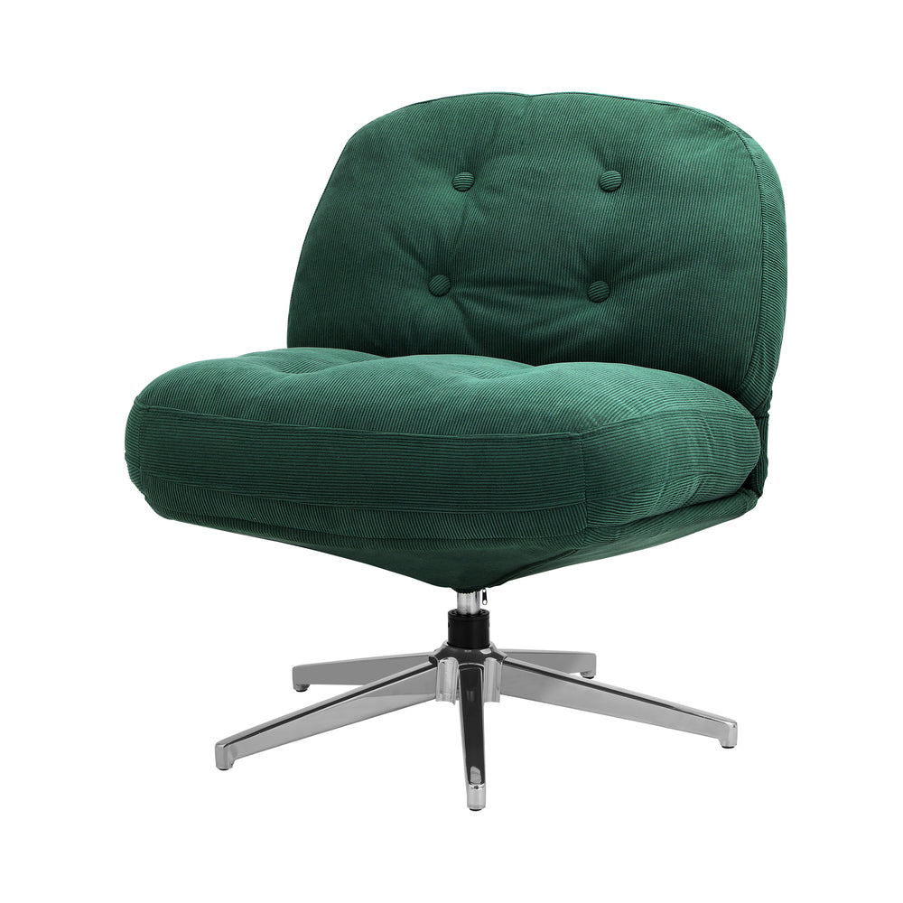 Swivel Accent Armchairs Green Set of 2 | HomeAndLiving