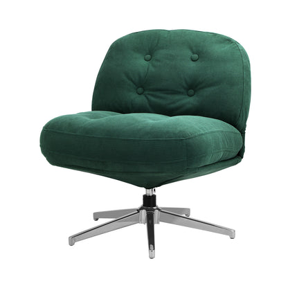 Swivel Accent Armchairs Green Set of 2 | HomeAndLiving