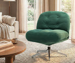 Swivel Accent Armchairs Green Set of 2 | HomeAndLiving