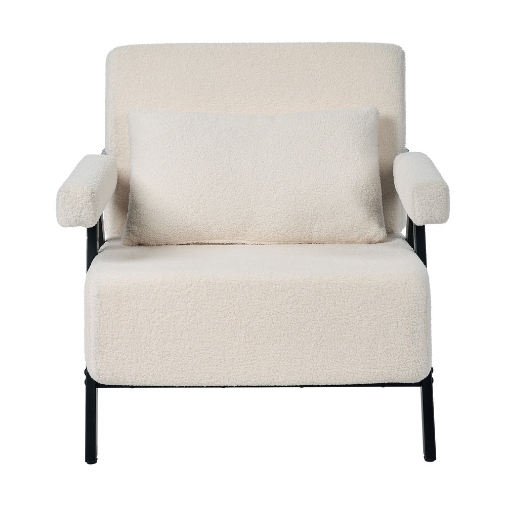 Sherpa Accent Armchair Black 41x52.5cm