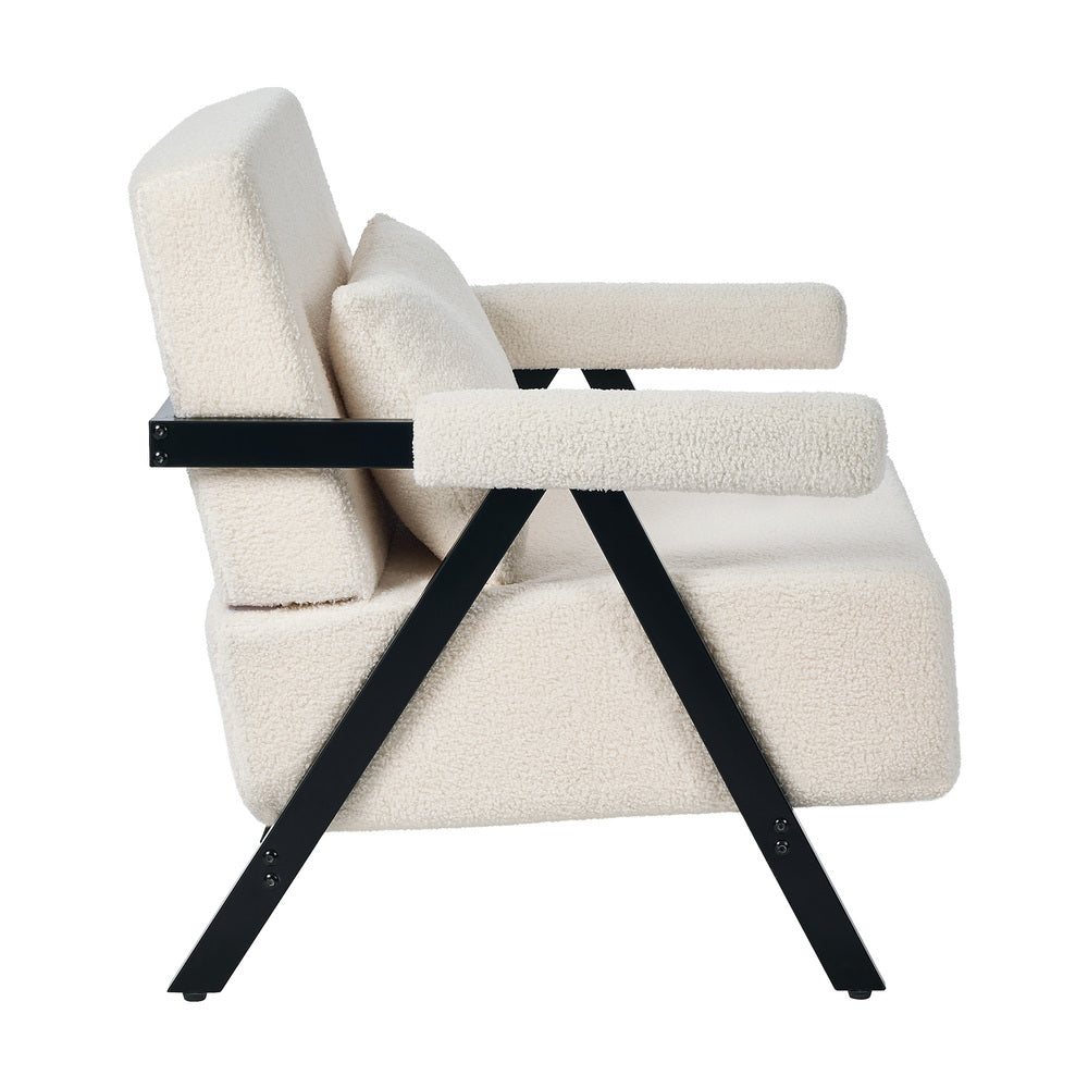 Sherpa Accent Armchair Black 41x52.5cm