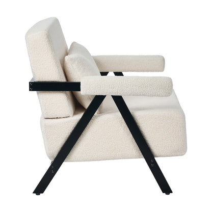 Sherpa Accent Armchair Black 41x52.5cm